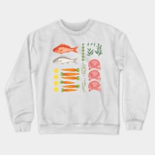 Meat Flat Lay Crewneck Sweatshirt